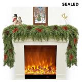 Christmas Cedar Garland for Mantle