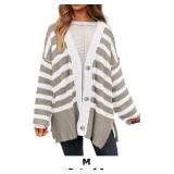 Women's Winter Striped Cardigan Sweaters