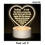 2x Kosiz 1 Pcs Easter Christian Gift Jesus LED...