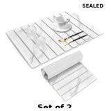 2x KUIRUNRXï¿½ Large Foldable Stone Dish Drying...