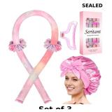 Heatless Hair Curler for Overnight Curls x3