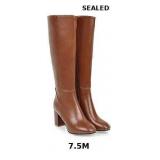 Womens Knee High Boots Mid Chunky Heel Tall Boots