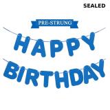 MASTRON Pre-strung Happy Birthday Banner - No DIY