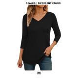3/4 Length Sleeve Womens Tops Casual