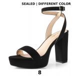 Ankis Platform Heels Women 4 Inches Chunky Heel