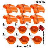 3x Chicken Feeder No Waste Automatic Poultry