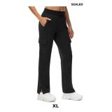 TBMPOY Women's Cargo Sweatpants Straight Leg High