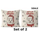 Christmas Pillow Covers 18x18 Inch Set of 2 x2