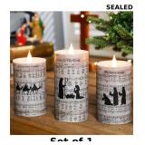 Baquler Nativity Candle Set of 3