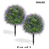 Der Rose 21' Artificial Lavender Topiary Ball Tree