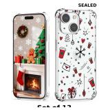XIMIZU Clear for iPhone 15 Plus Christmas Case x13