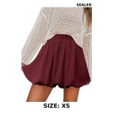 Bubble Skirt Mini Skorts for Women with Pockets
