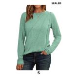 AUTOMET Womens Pleated Long Sleeve Tunic Tops