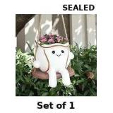 Abofth Smiley Baseball Swing Planter Pot
