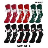 6 Pair Christmas Holding Hands Socks