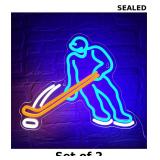 Ice Hockey Neon Sign for Wall Decor x2