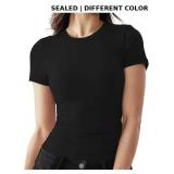 SEALED-XPIZH Womens Short Sleeve Crop Top-S