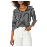 SEALED-XXL womens 3/4 Sleeve V-neck T-shirt