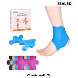 IEADEN Precut Kinesiology Tape for Ankle x2
