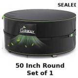 UIRWAY Fire Pit Cover 50 Inch Round