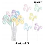 2x 5Pcs/Set Macaron Color Christmas Tree Picks...