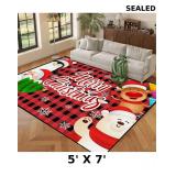 5' X 7' Christmas Area Rugs