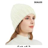 NPQQUAN Thick Warm Winter Hats for Women Knit Bean