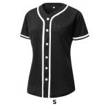 YWIES Womens Button Down Baseball Jersey