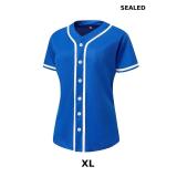YWIES Womens Button Down Baseball Jersey