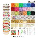 2x 12000 Pcs Clay Beads Bracelet Making Kit