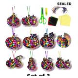 EggSun 36 Sets Pumpkin Suncatchers Craft x3