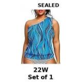 Women Plus Size Tankini Tops - 2025 Blouson Tummy