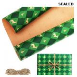 CAKKVDE Vintage Christmas Wrapping Paper