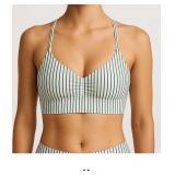 Striped Bralette Top