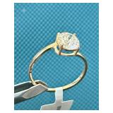 1.20ct Diamond ring 10k yellow gold