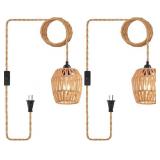 CAFULAM 2pcs 5.5' Pendant Light Fixture