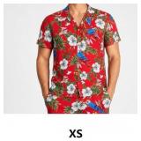 Red Floral Print Shirt