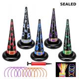 5 Pack Witch Hat Ring Toss Game - 10 Toss Rings (5
