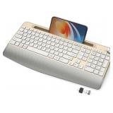 GAMCATZ Ergonomic Wireless Keyboard