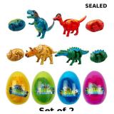 2x JoFAN 4 Pack Jumbo Dinosaur Deformation Eggs