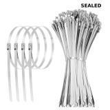 11.8 Inch 100 Pcs 304 Stainless Steel Metal Ties