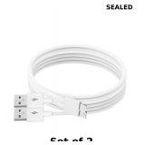 2x AMORK 3.3/1.5 Ft Short Carplay Lightning Cable