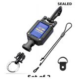 2x CB Mic Holder, Retractable Microphone Hanger...