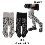 2x Girls Tights (2 Pack) Stockings for Girl