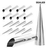 Hemobllo 16Pcs Stainless Steel Croissant Mold Set