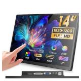14 inch FHD Portable Touchscreen Monitor