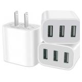 USB Charger Block 3pk