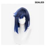 Cosplay Wigs for Anime Blue Short Wig with Wig Cap
