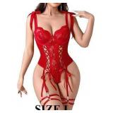 Sexy Lingerie for Women Lace Up Underwire
