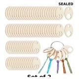 2x UgyDuky 100 Pcs Wood Thread Drops, 1.97...